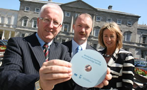 Paul Mooney NCI, Minister Sean Haughey, Lucy Fallon-Byrne